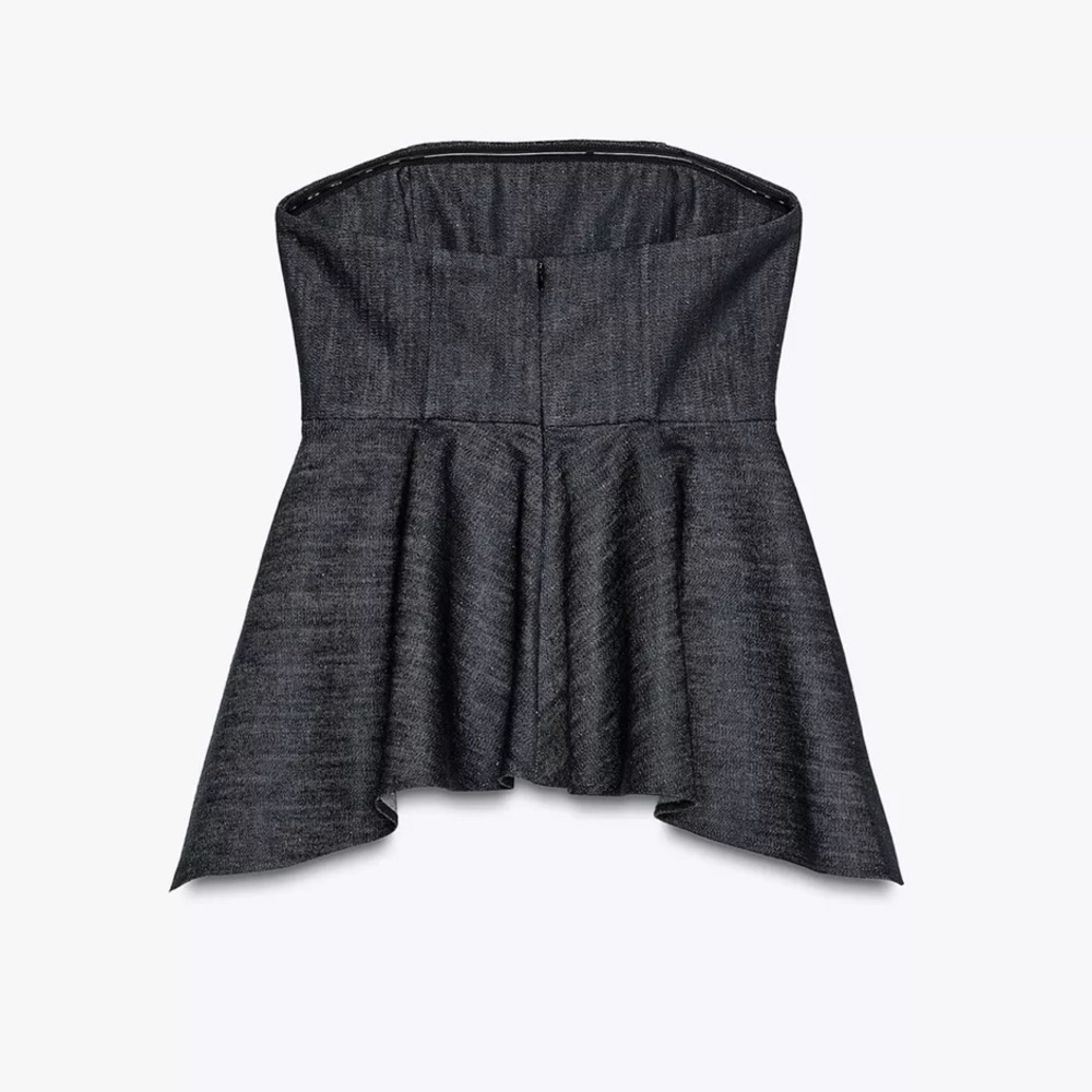 NEW ZARA SUMMER DENIM STRAPLESS TOP  SIZE M and XL
🚨NO DISCOUNT - Picture 6 of 11